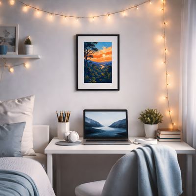 Tropical Sunset Wall Art, Jungle Landscape Matte Poster